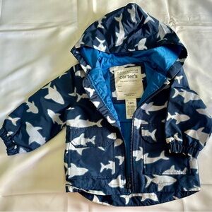 Carter's Blue Shark Patterned Jacket